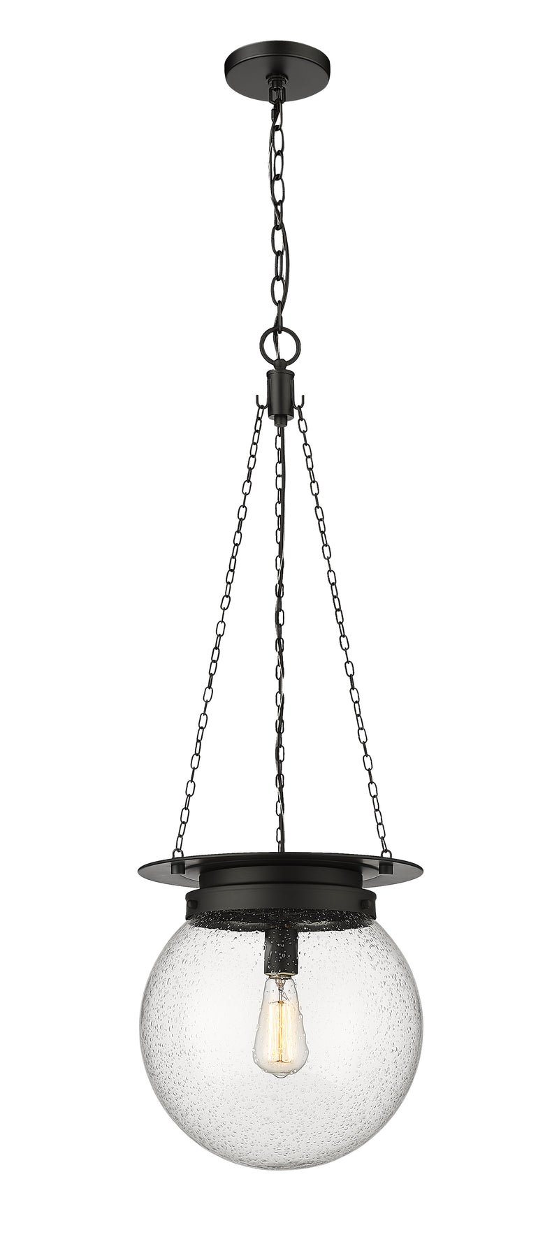 Calhoun 1 Light 13" Pendant in Matte black