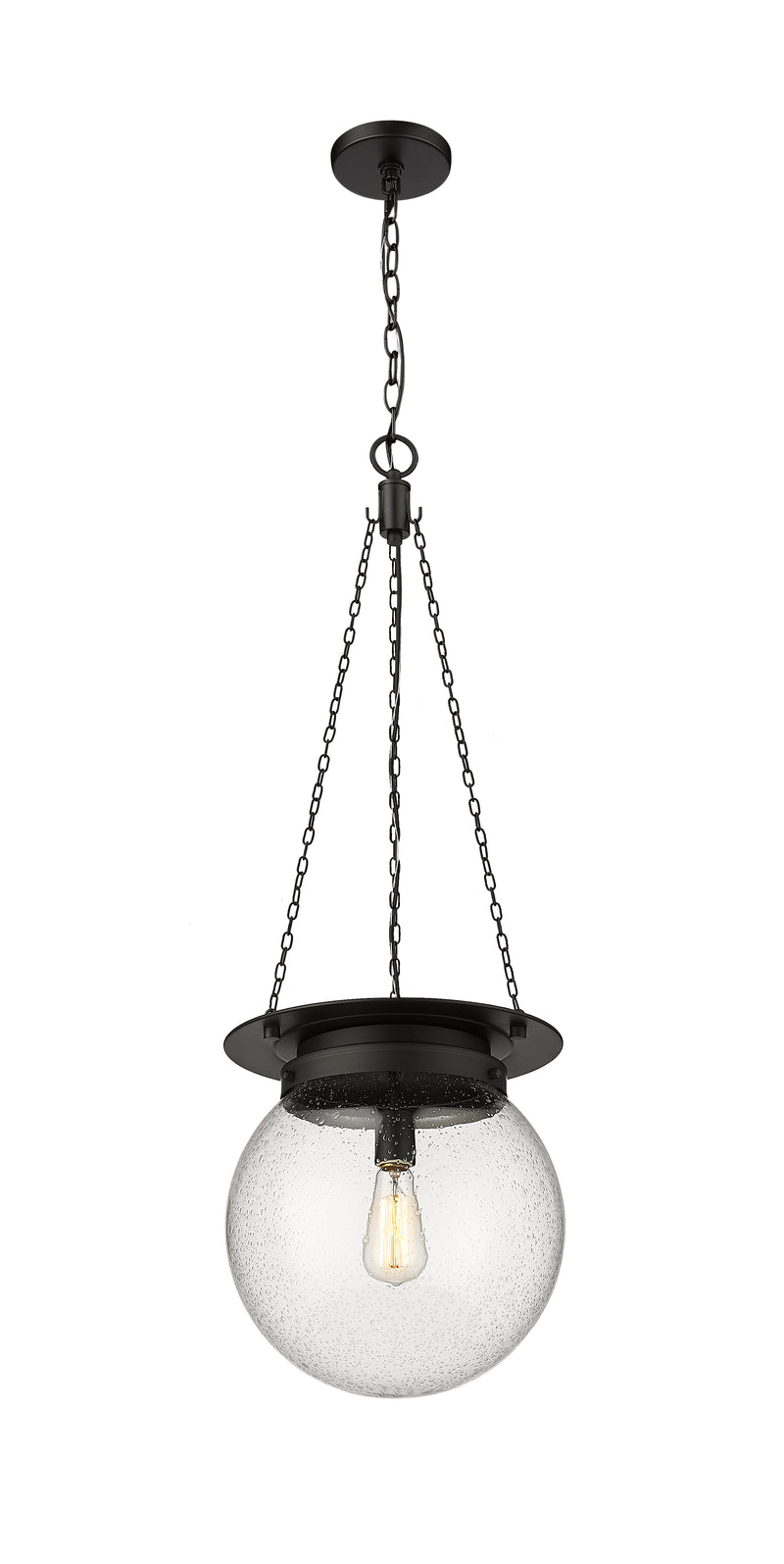 Calhoun 1 Light 13" Pendant in Matte black