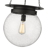 Calhoun 1 Light 13" Pendant in Matte black