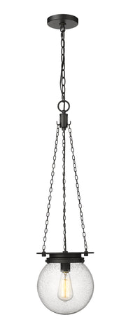 Calhoun 1 Light 9" Pendant in Matte black