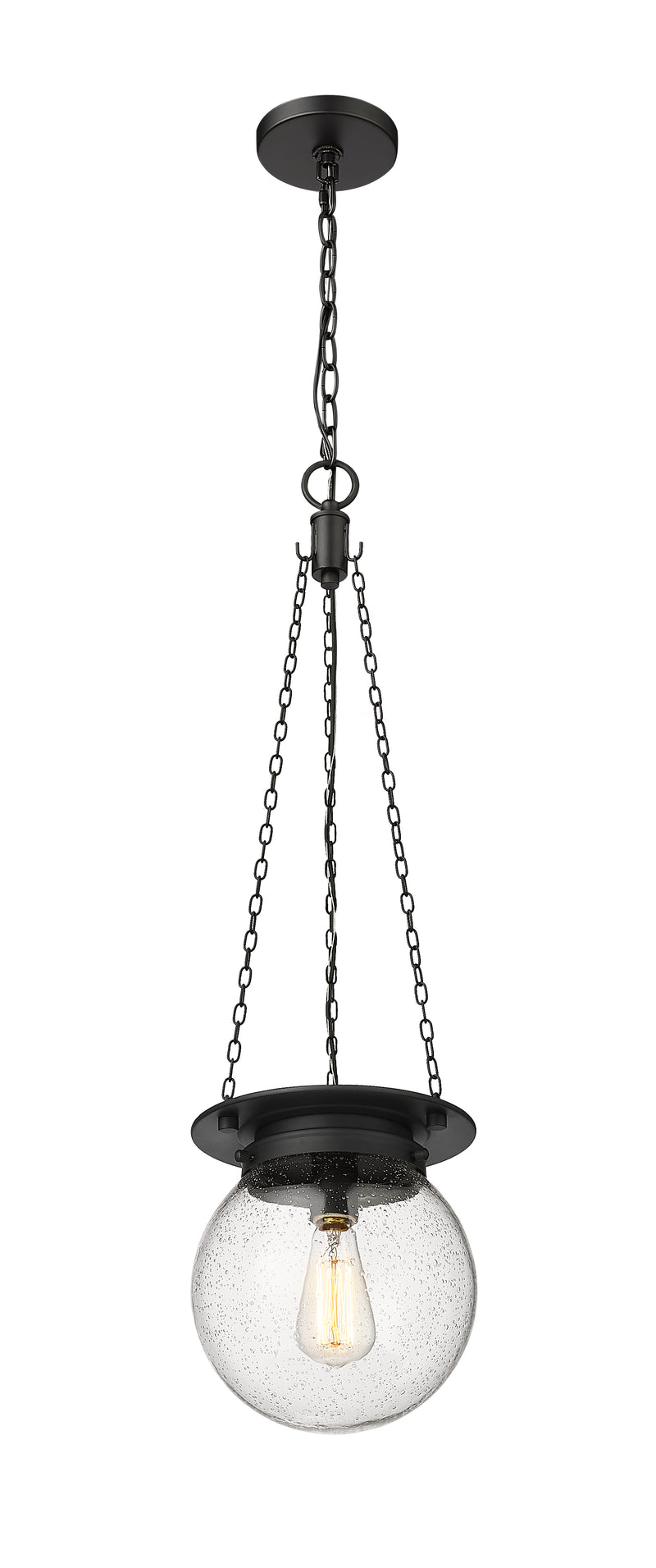 Calhoun 1 Light 9" Pendant in Matte black