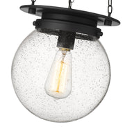 Calhoun 1 Light 9" Pendant in Matte black