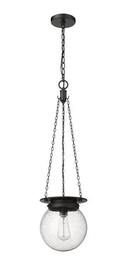 Calhoun 1 Light 9" Pendant in Matte black