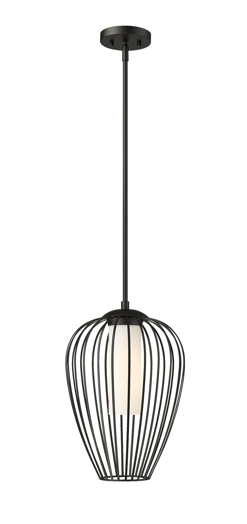 Savanti 1 Light 12" Pendant in Matte Black