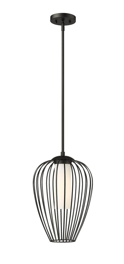 Savanti 1 Light 12" Pendant in Matte Black
