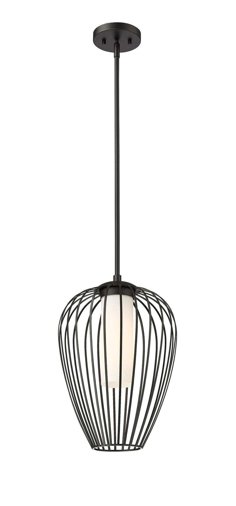 Savanti 1 Light 12" Pendant in Matte Black