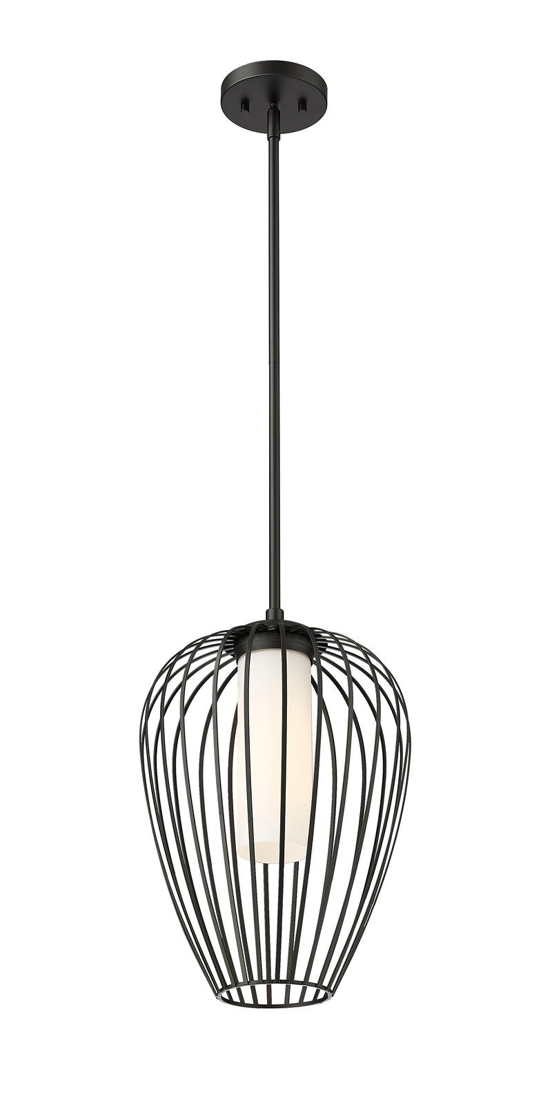 Savanti 1 Light 12" Pendant in Matte Black