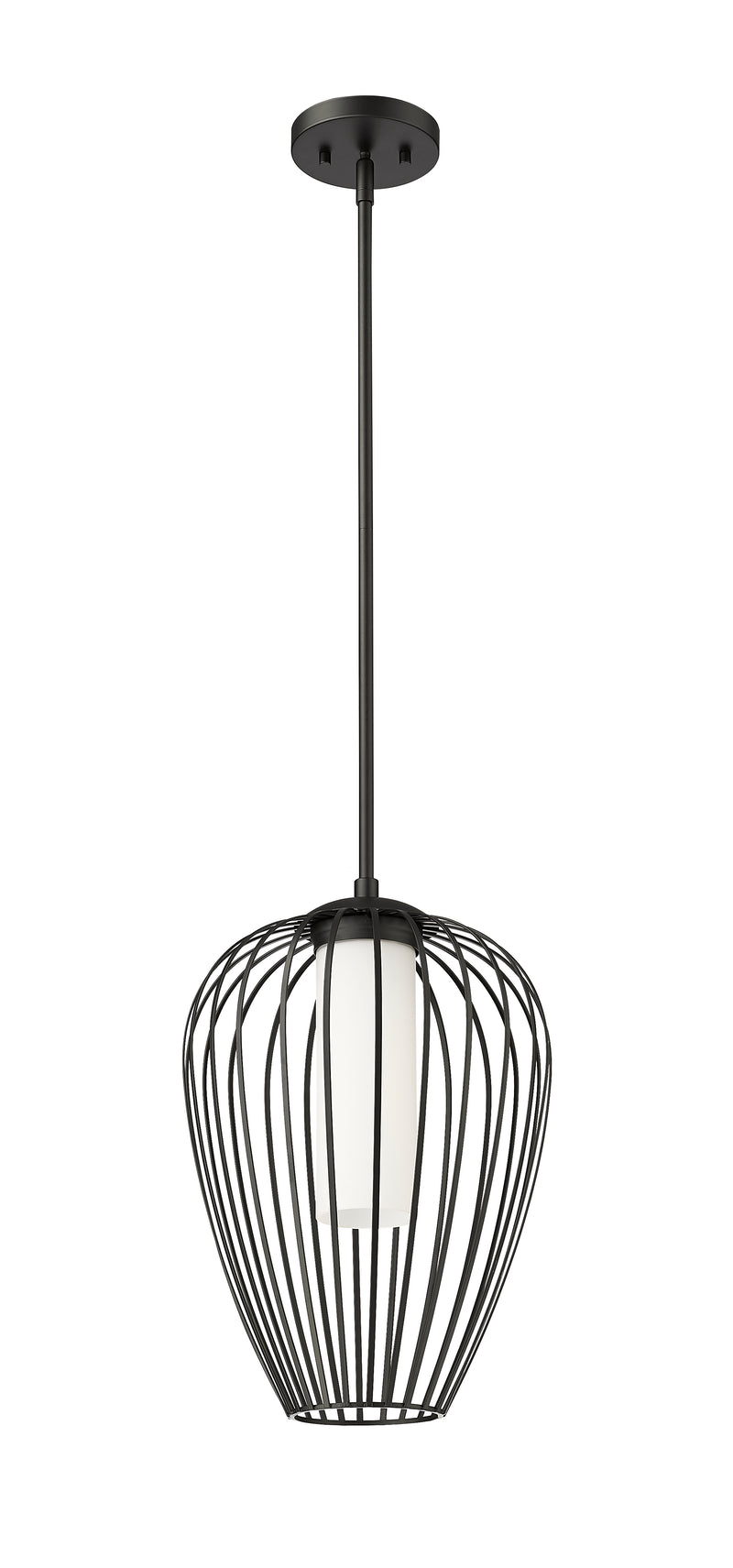 Savanti 1 Light 12" Pendant in Matte Black