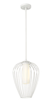 Savanti 1 Light 12" Pendant in Tundra White