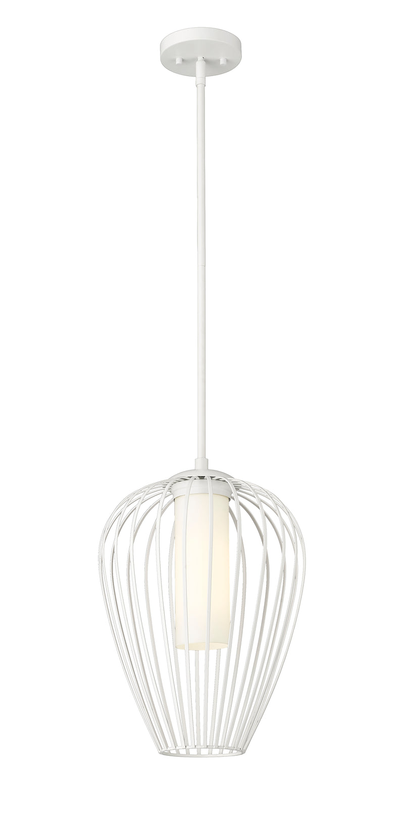 Savanti 1 Light 12" Pendant in Tundra White