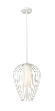 Savanti 1 Light 12" Pendant in Tundra White
