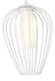Savanti 1 Light 12" Pendant in Tundra White