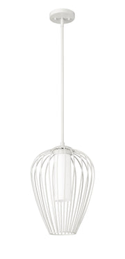 Savanti 1 Light 12" Pendant in Tundra White