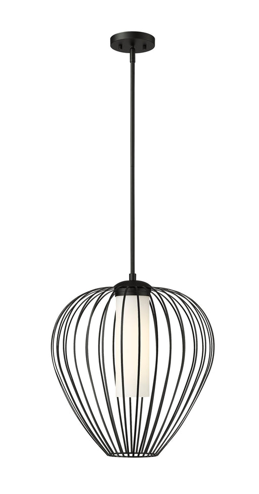 Savanti 1 Light 18" Pendant in Matte Black