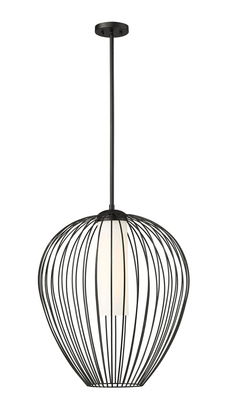 Savanti 1 Light 22" Pendant in Matte Black