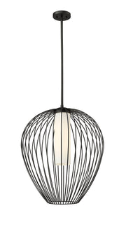 Savanti 1 Light 22" Pendant in Matte Black