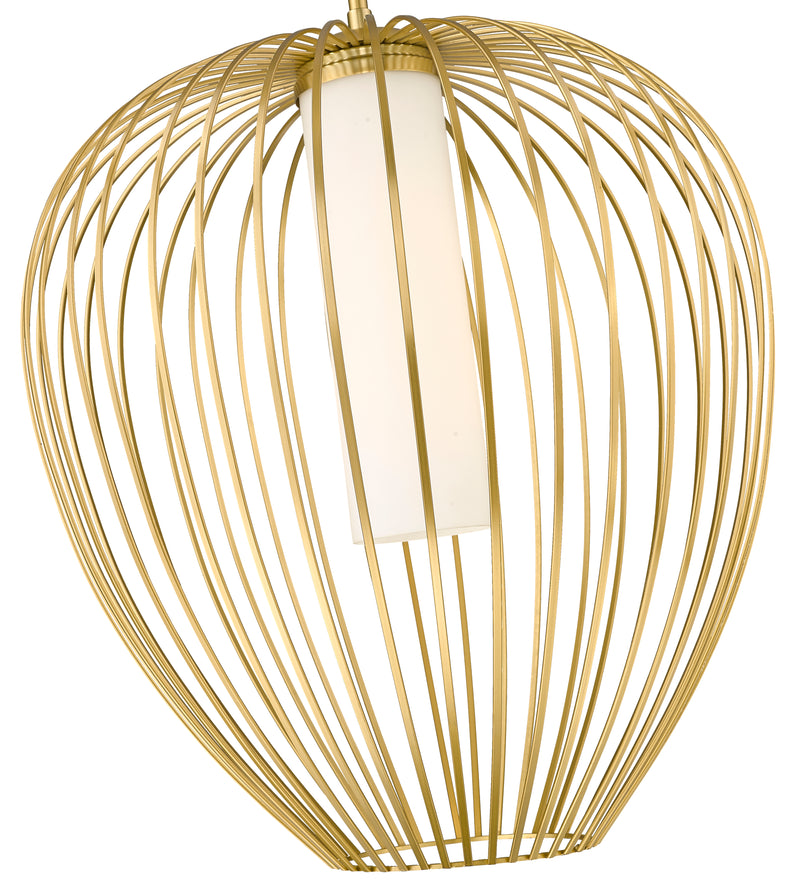 Savanti 1 Light 22" Pendant in Modern Gold