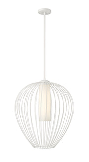 Savanti 1 Light 22" Pendant in Tundra White