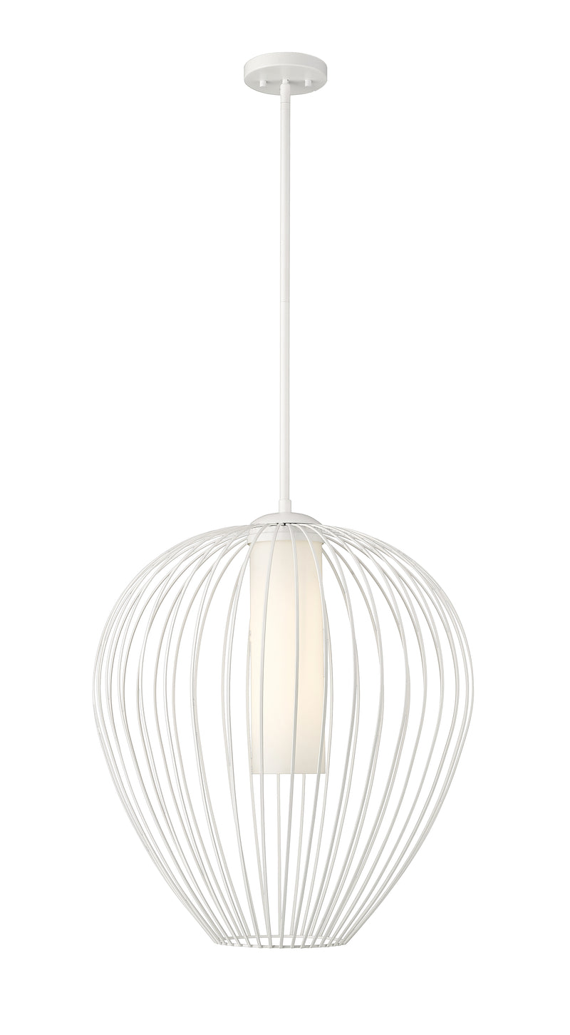 Savanti 1 Light 22" Pendant in Tundra White