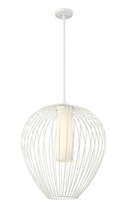 Savanti 1 Light 22" Pendant in Tundra White