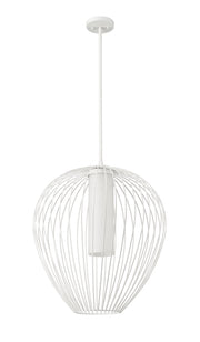 Savanti 1 Light 22" Pendant in Tundra White