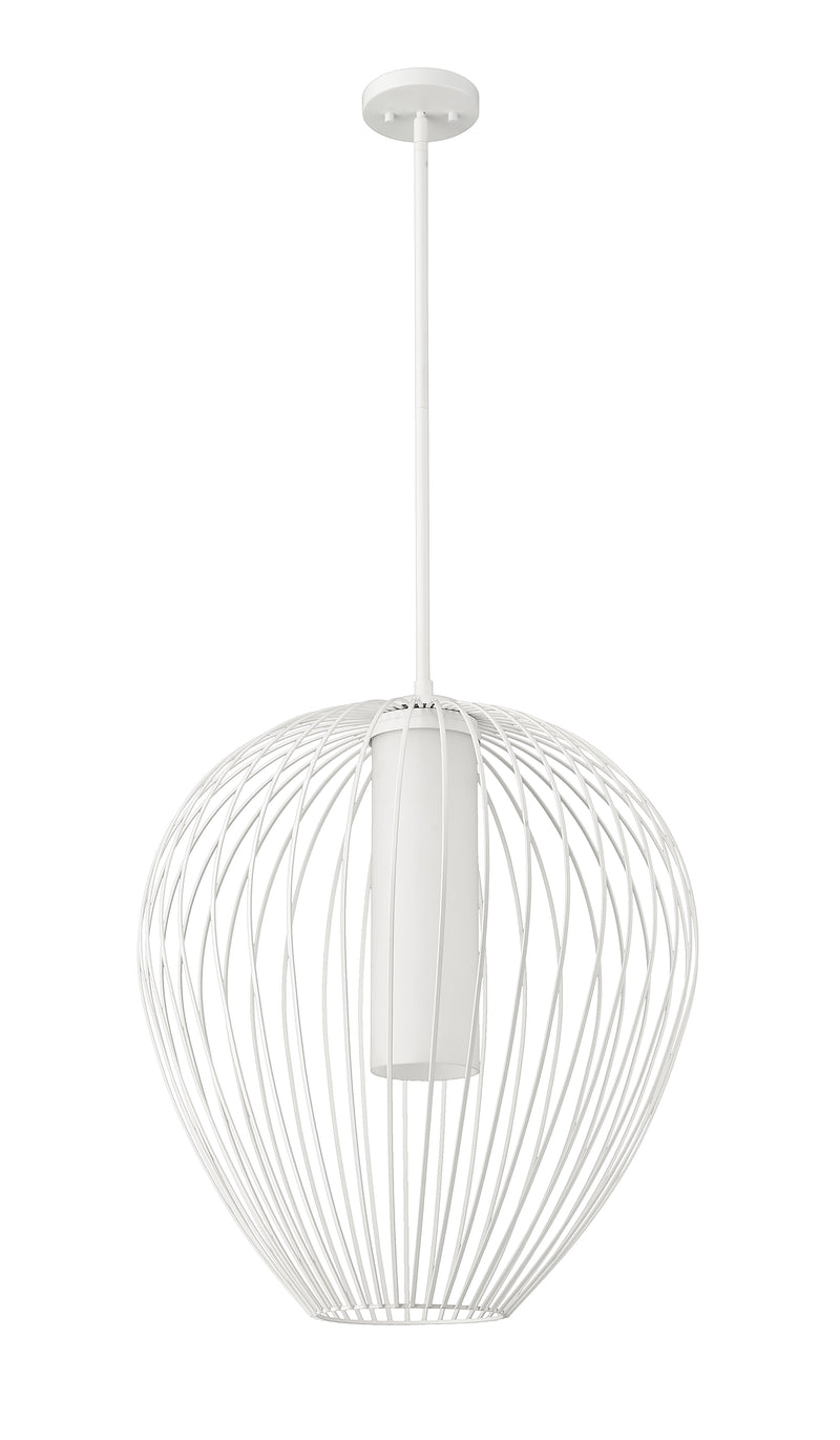 Savanti 1 Light 22" Pendant in Tundra White