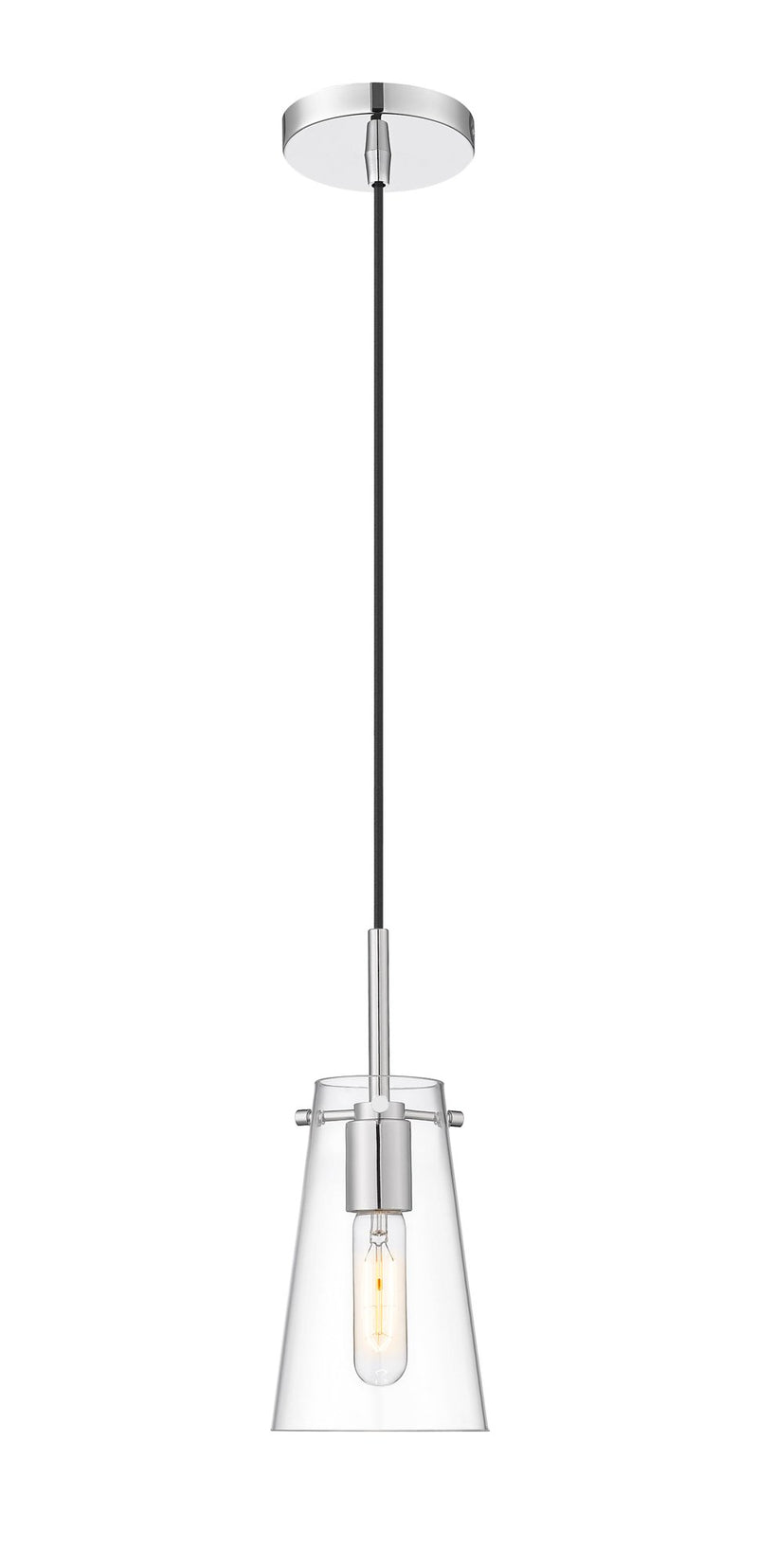 Kira 1 Light 5" Pendant, Cord Mount in Chrome