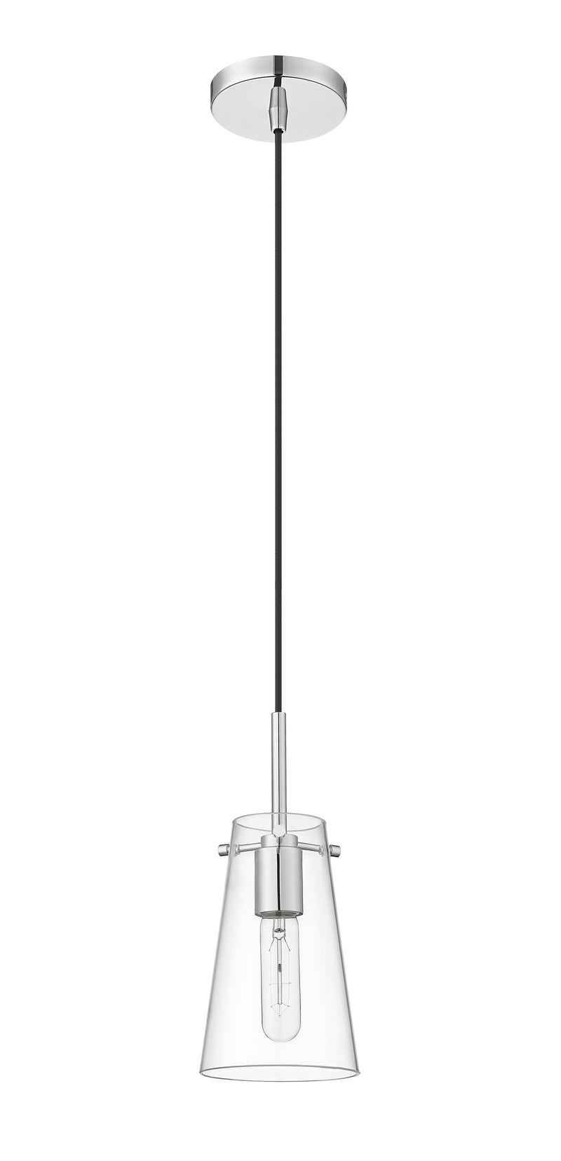Kira 1 Light 5" Pendant, Cord Mount in Chrome