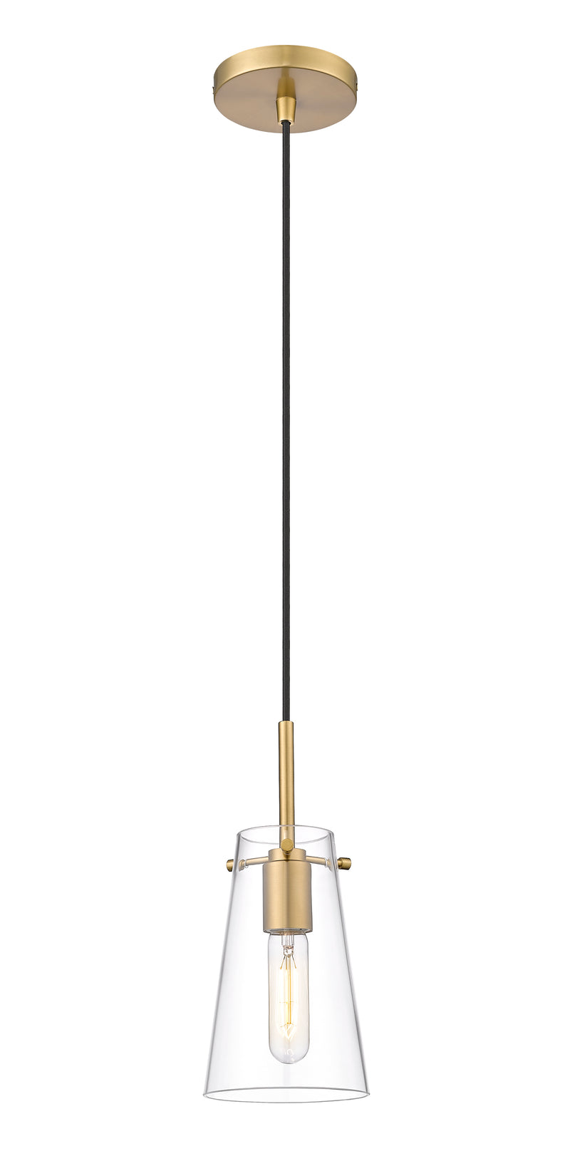 Kira 1 Light 5" Pendant, Cord Mount in Modern Gold