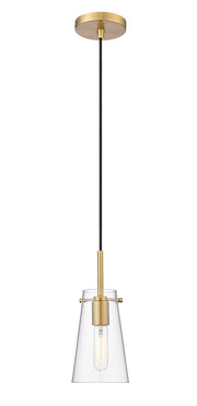 Kira 1 Light 5" Pendant, Cord Mount in Modern Gold