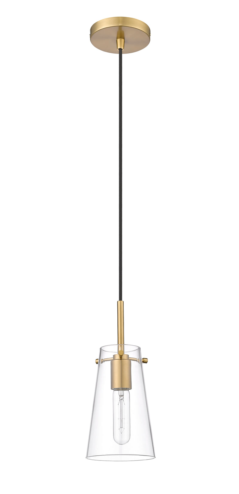 Kira 1 Light 5" Pendant, Cord Mount in Modern Gold