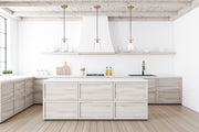 Kira 1 Light 5" Pendant, Cord Mount in Modern Gold in a room setting