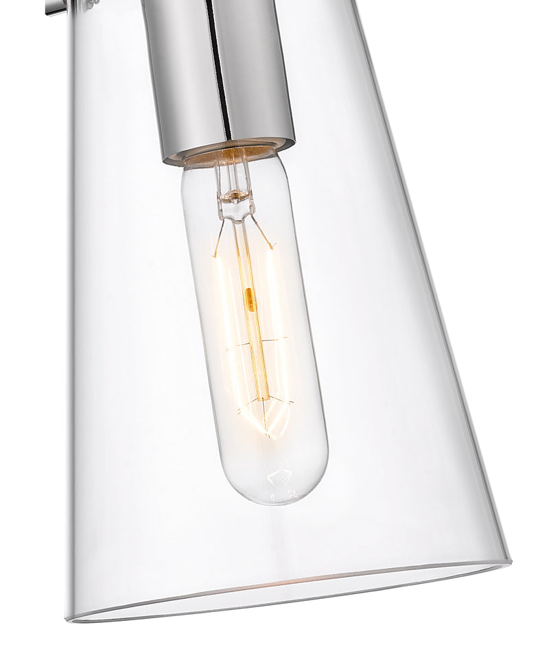 Kira 1 Light 5" Pendant, Rod Mount in Chrome
