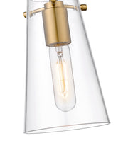 Kira 1 Light 5" Pendant, Rod Mount in Modern Gold