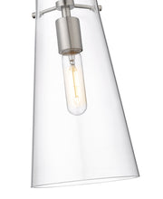 Kira 1 Light 6.5" Pendant, Rod Mount in Brushed Nickel