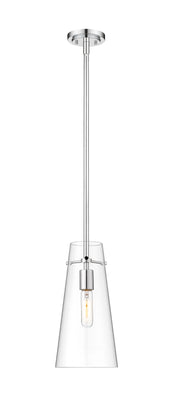 Kira 1 Light 6.5" Pendant, Rod Mount in Chrome
