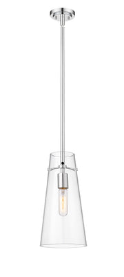 Kira 1 Light 6.5" Pendant, Rod Mount in Chrome