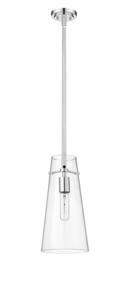Kira 1 Light 6.5" Pendant, Rod Mount in Chrome