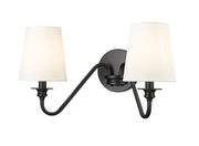 Gianna 2 Light 20" Wall Sconce in Matte Black