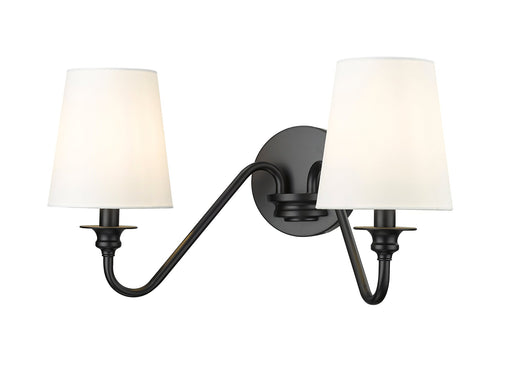 Gianna 2 Light 20" Wall Sconce in Matte Black