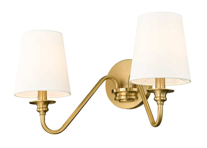 Gianna 2 Light 20" Wall Sconce in Modern Gold