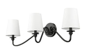 Gianna 3 Light 32" Wall Sconce in Matte Black