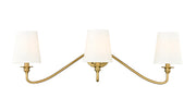 Gianna 3 Light 32" Wall Sconce in Modern Gold