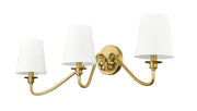 Gianna 3 Light 32" Wall Sconce in Modern Gold