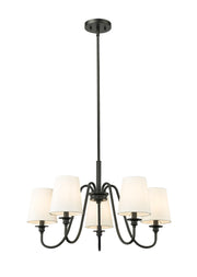 Gianna 5 Light 26" Chandelier in Matte Black