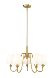 Gianna 5 Light 26" Chandelier in Modern Gold