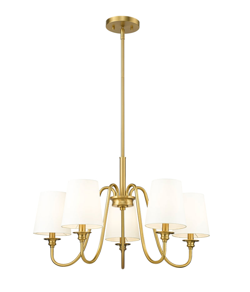 Gianna 5 Light 26" Chandelier in Modern Gold