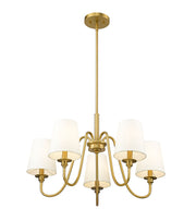 Gianna 5 Light 26" Chandelier in Modern Gold