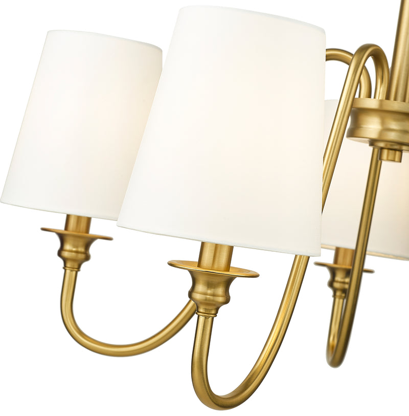 Gianna 5 Light 26" Chandelier in Modern Gold