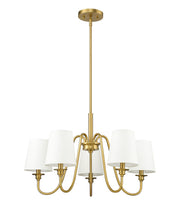 Gianna 5 Light 26" Chandelier in Modern Gold